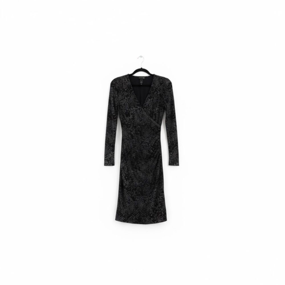 Kenneth Cole shirred wrap dress